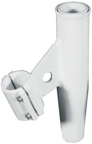Lee's Clamp-On Rod Holder - White Aluminum - Vertical Mount Fits 1.315" O.D. Pipe