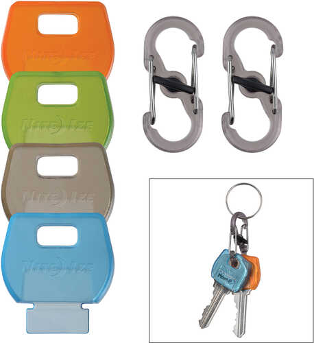 Nite Ize IdentiKey&#153; Covers - 4-Pack Assorted + S-Biner Combo