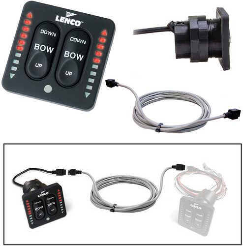 Lenco Flybridge Kit f/ LED Indicator Key Pad f/All-In-One Integrated Tactile Switch - 10'