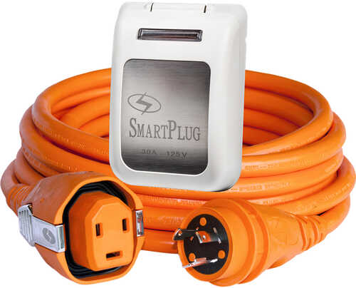 SmartPlug 30 Amp Dual Configuration 50&#39; Cordset w/Tinned Wire &amp;Twist-Type Connector Non-Metallic Wh
