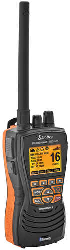 Cobra MR HH600B Floating GPS VHF Radio w/Bluetooth - Black