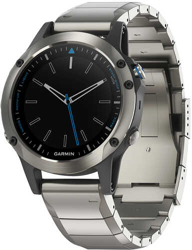 Garmin Quatix&reg; 5 Marine GPS Smartwatch - Stainless Steel Sapphire w/Metal Band