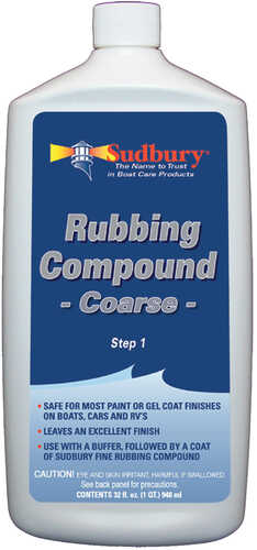 Sudbury Rubbing Compound Coarse - Step 1 - 32oz Fluid