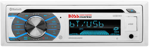 Boss Audio MR508UABW Single-DIN CD/USB/SD/MP3/WMA/AM/FM Receiver w/Bluetooth