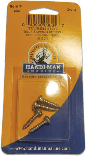Handi-Man Phillips Self Tapping Pan Screw - 8 x 34