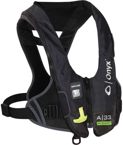 Onyx Impulse A-33 In-Sight Automatic Inflatable Life Jacket (PFD) - Black