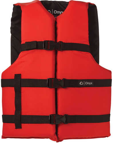 Onyx Nylon General Purpose Life Jacket - Adult Oversize - Red