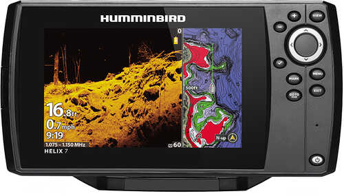 Humminbird HELIX; 7 CHIRP MEGA DI Fishfinder/GPS Combo G3 w/Transom Mount Transducer