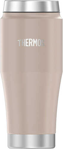 Thermos Vacuum Insulated Stainless Steel Travel Tumbler - 16oz - Matte Stone Gray