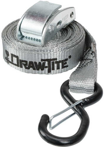 Draw-Tite Cambuckle Tie Down w/Hooks 1" x 10&#39; - Grey Web