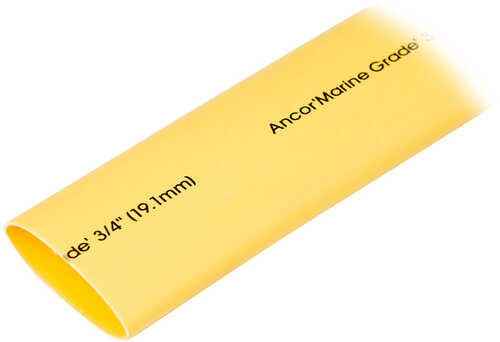Ancor Heat Shrink Tubing 3/4" x 48" - Yellow - 1 Piece