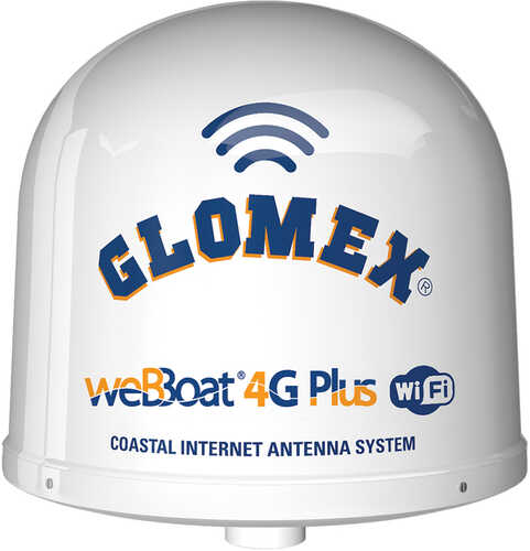 Glomex weBBoat 4G Plus 3G/4G/Wi-Fi Coastal Internet Antenna - North America &amp; Canada Only