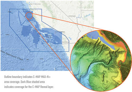 C-MAP Reveal - US Pacific - San Diego to Santa Cruz CA