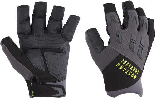 Mustang Ep 3250 Open Finger Gloves - Large - Grey/black