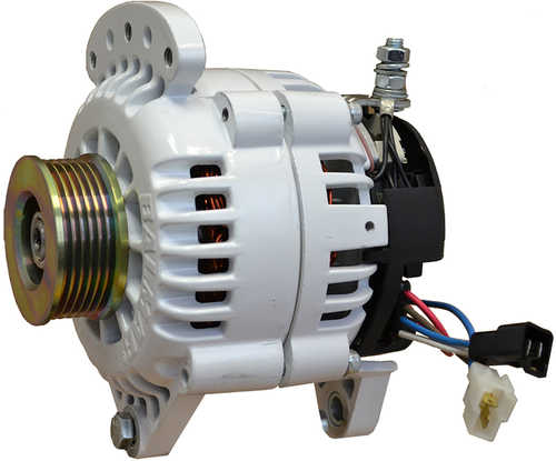 Balmar Alternator 100 Amp 12V 3.15" Dual foot Saddle Single K6 Pulley w/Isolated Grounding