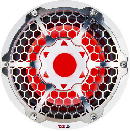 DS18 HYDRO 10" Subwoofer w/RGB Lights - 600W - White