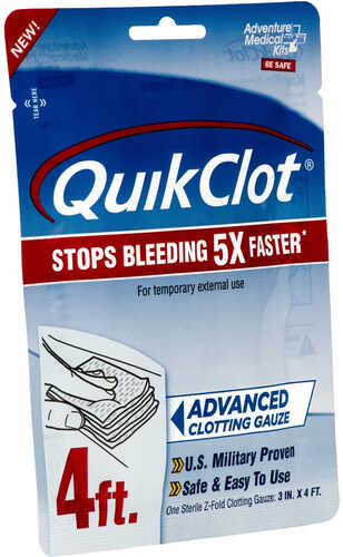 Adventure Medical QuickClot Gauze 3" x 4'