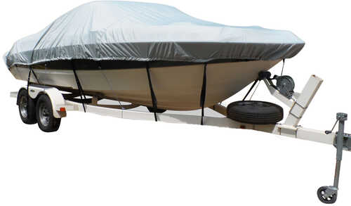 Carver Flex-Fit&trade; PRO Polyester Size 1 Boat Cover f/V-Hull Fishing Boats &amp; Jon - Grey