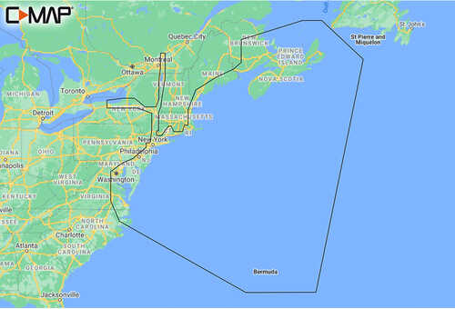 C-MAP M-NA-Y202-MS Nova Scotia to Chesapeake Bay REVEAL&trade; Coastal Chart