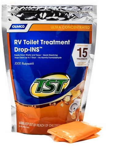 Camco Tst Orange Rv Toilet Treatment Drop-ins *15-pack