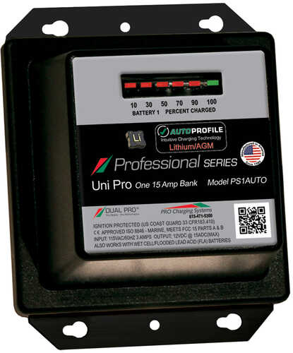 Dual Pro Ps1 Auto 15a - 1-bank Lithium/agm Battery Charger