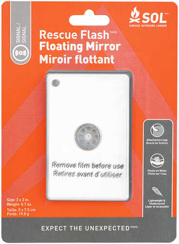 S.o.l. Survive Outdoors Longer Rescue Flash Floating Mirror