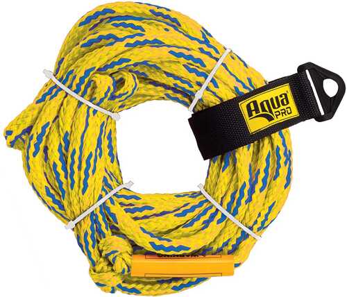 Aqua Leisure 4-person Floating Tow Rope - 4,100lb Tensile - Yellow