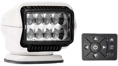 Golight Stryker Series Permanent Mount White 12V LED w/Hard Wired Dash Remote