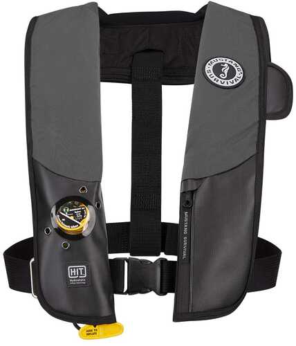 Mustang Hit Inflatable Hydrostatic Pfd - Grey/black