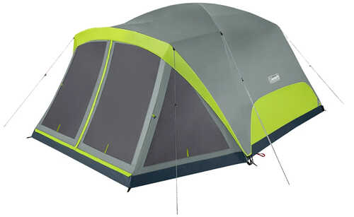 Coleman Skydome 8-person Camping Tent With Screen Room, Rock Grey