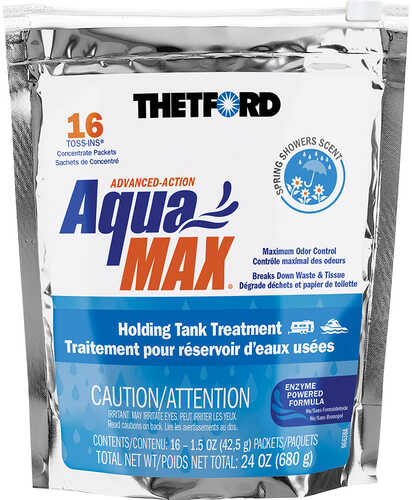 Thetford Aquamax&reg; Holding Tank Treatment - 16 Toss-ins - Spring Shower Scent