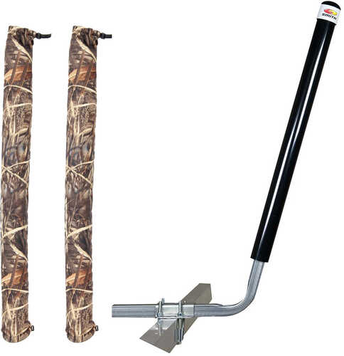 C.e. Smith Angled Post Guide-on - 40" Black W/free Camo Wet Lands 36" Cover