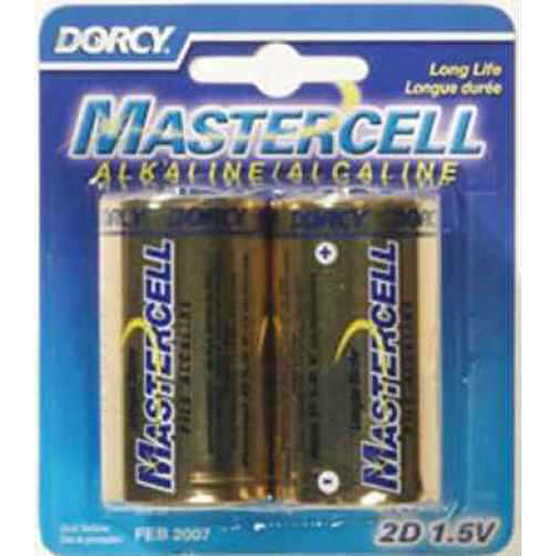 Dorcy MasterCell Batteries D-Cell Alkaline 2/Pack