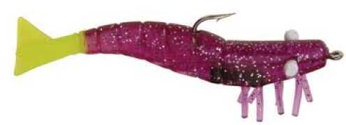 Doa Shrimp 3Pk 1/4 3-1/2 Purple/Chartreuse Tail Md#: FSH-3-3P-350
