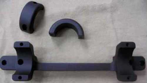 DNZ Products 1" High Matte Black Long Action Base/Rings/Remington 700 Md: 12700