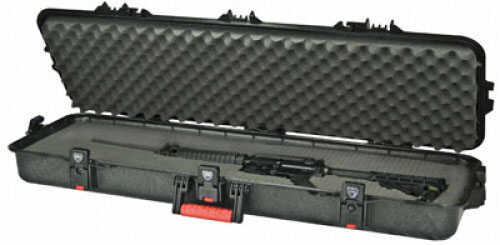 Plano 108421 42" All Weather Gun Case Hard Plastic Black W/Yellow Latch