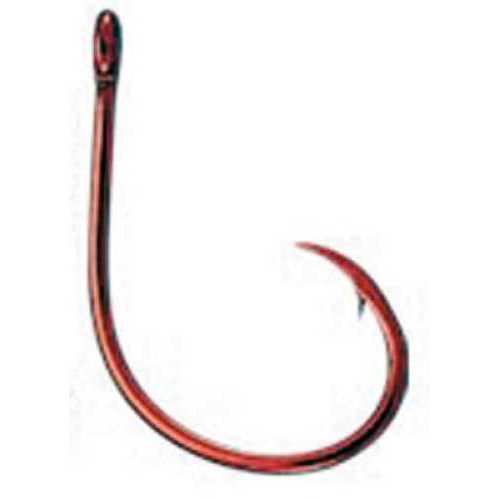 Eagle Claw Lazer Circle Hook Sea Guard Red Offset 50Bx Md#: L8197F-3/0