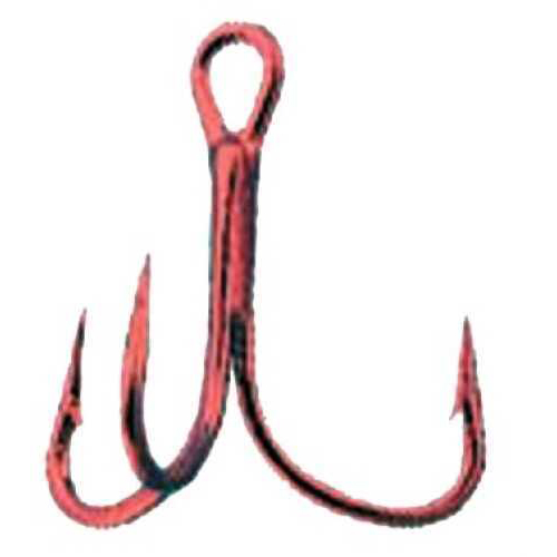 Eagle Claw Treble Hook Red Round 3X Md#: L934RDG-8