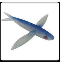 Frenzy Ballistic Flying Fish 6In(Bite Size) Un-Rigged Blue Md#: BSF-BLU