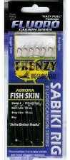 Frenzy Fluorocarbon Sabiki Rig Fish Skin Green Size 6 Md#: FFS-16106G
