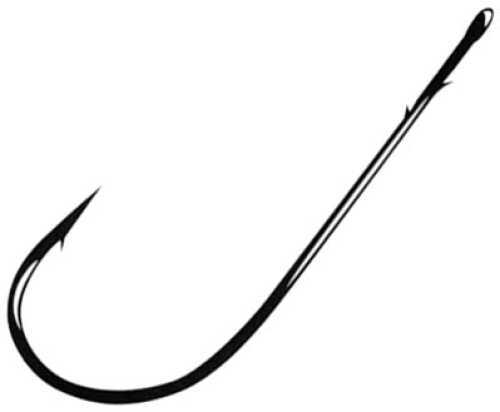 Gamakatsu Superline Worm Hook Black Round Bend 4/0 5Pk Md#: 46414