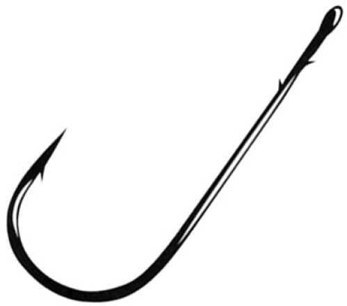 Gamakatsu Worm Hook Black Round Bend 1/0 6Pk Md#: 48411