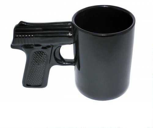 AloeGator Gun Mug 16.9Oz Black
