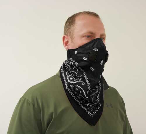 ATV TEK BANDANA Style Dust Mask Black