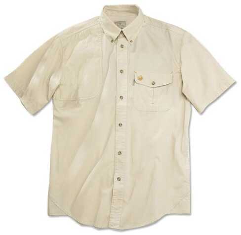 Beretta Shooting Shirt Medium Short Sleeve Cotton Tan