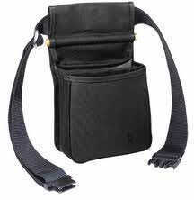 Divided Shell Pouch Green - Twin compartments Hold One Box Of Shells Each - Heavy-Duty Adjustable Web Belt