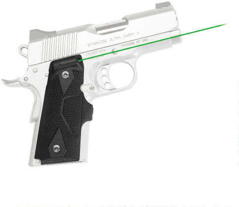 Crimson Trace LASERGRIP 1911 Officer Green Wrap Around | Front Activation Lg-404G