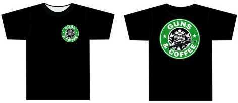 Tuff Products Guns And Coffee T-shirt Black - 2xl