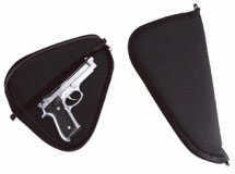 Uncle Mikes Pistol Rug - Black Small 2"-3" Barrel Revolvers; & Medium Autos Rugged Padded Case Z