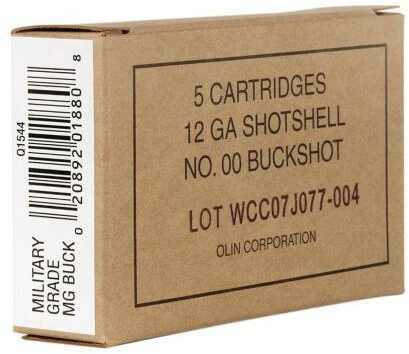12 Gauge 2-3/4" Lead 00 Buck  1-1/4 oz 5 Rounds Winchester Shotgun Ammunition